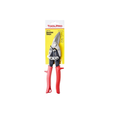 Toolpro Left Cut Aviation Snips with Red Grips TP02161